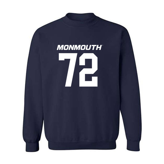 Monmouth - NCAA Football : Kyle Cameron - Replica Shersey Crewneck Sweatshirt-0