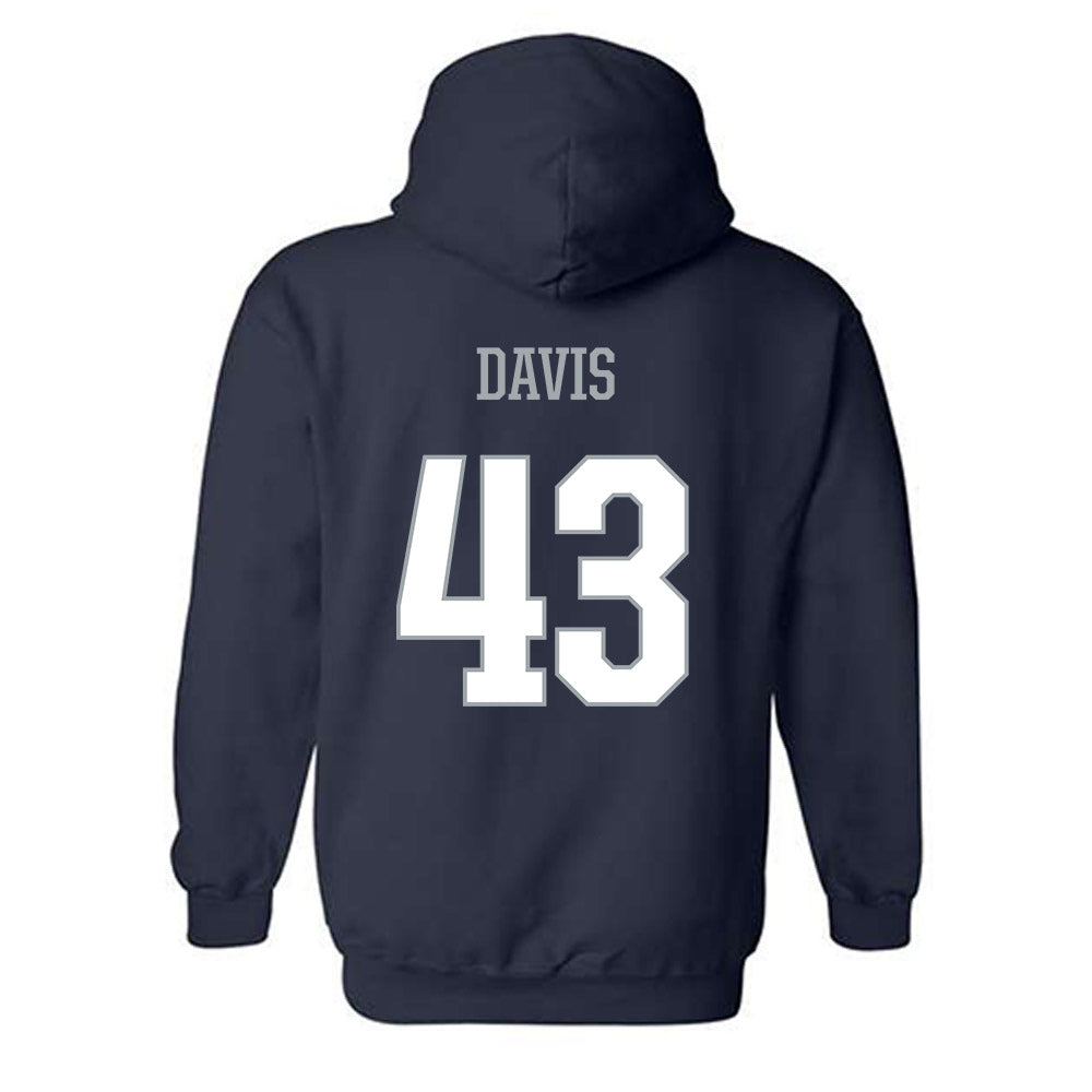 Monmouth - NCAA Football : Jake Davis - Classic Shersey Hooded Sweatshirt-1