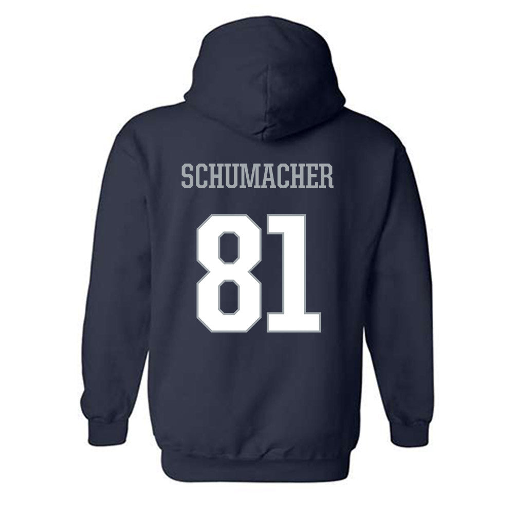 Monmouth - NCAA Football : Mike Schumacher - Classic Shersey Hooded Sweatshirt-1