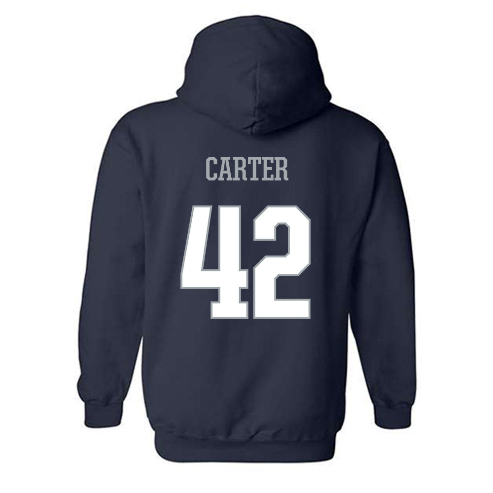 Monmouth - NCAA Football : Nolan Carter - Classic Shersey Hooded Sweatshirt-1