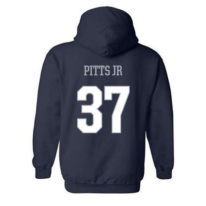 Monmouth - NCAA Football : Korry Pitts Jr - Classic Shersey Hooded Sweatshirt-1