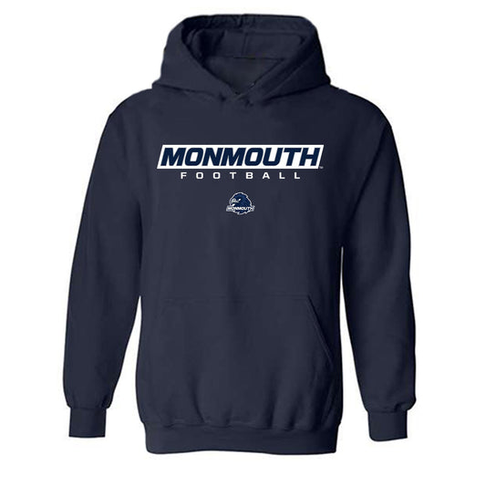 Monmouth - NCAA Football : Luke King - Classic Shersey Hooded Sweatshirt-0