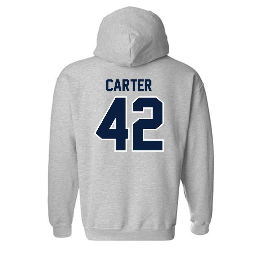 Monmouth - NCAA Football : Nolan Carter - Sports Shersey Hooded Sweatshirt-1