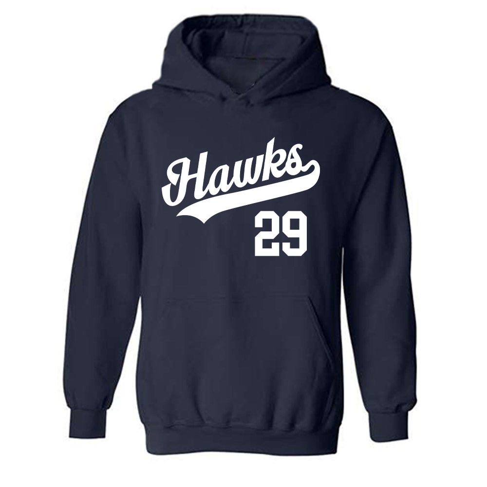 Monmouth - NCAA Baseball : Jacob Diaz - Replica Shersey Hooded Sweatshirt-0