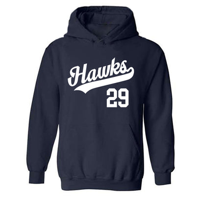Monmouth - NCAA Baseball : Jacob Diaz - Replica Shersey Hooded Sweatshirt-0