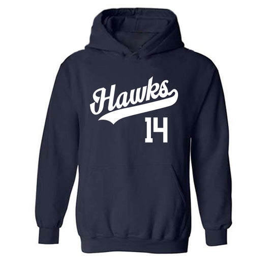 Monmouth - NCAA Baseball : Matthew Muzikant - Replica Shersey Hooded Sweatshirt-0