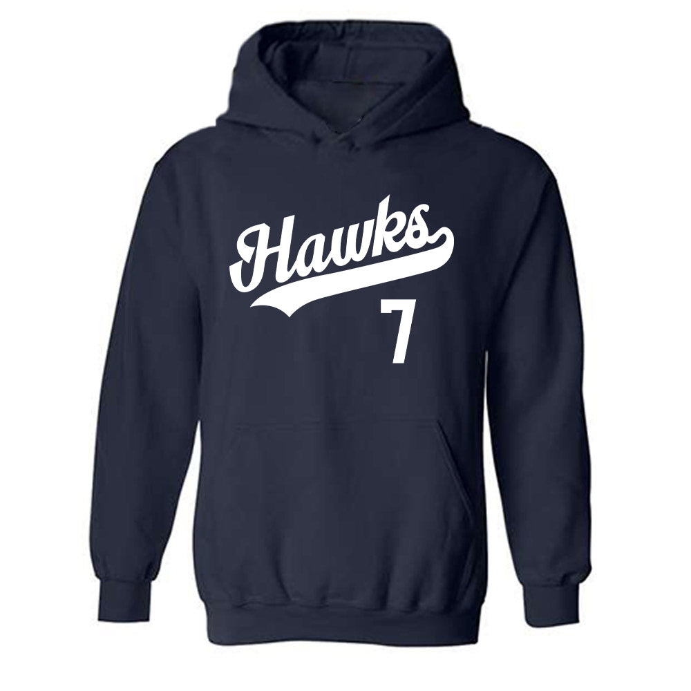 Monmouth - NCAA Baseball : Chase Brunner - Replica Shersey Hooded Sweatshirt-0
