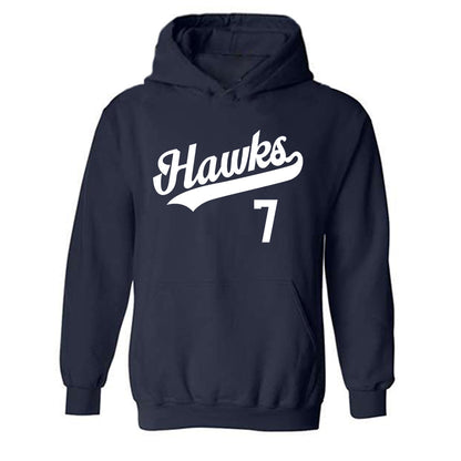 Monmouth - NCAA Baseball : Chase Brunner - Replica Shersey Hooded Sweatshirt-0