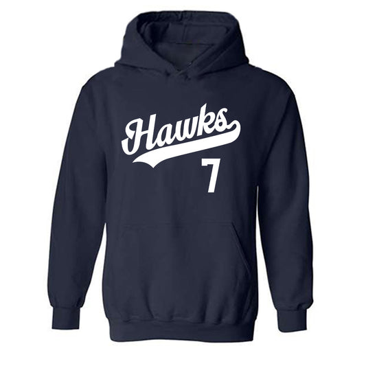Monmouth - NCAA Baseball : Chase Brunner - Replica Shersey Hooded Sweatshirt-0