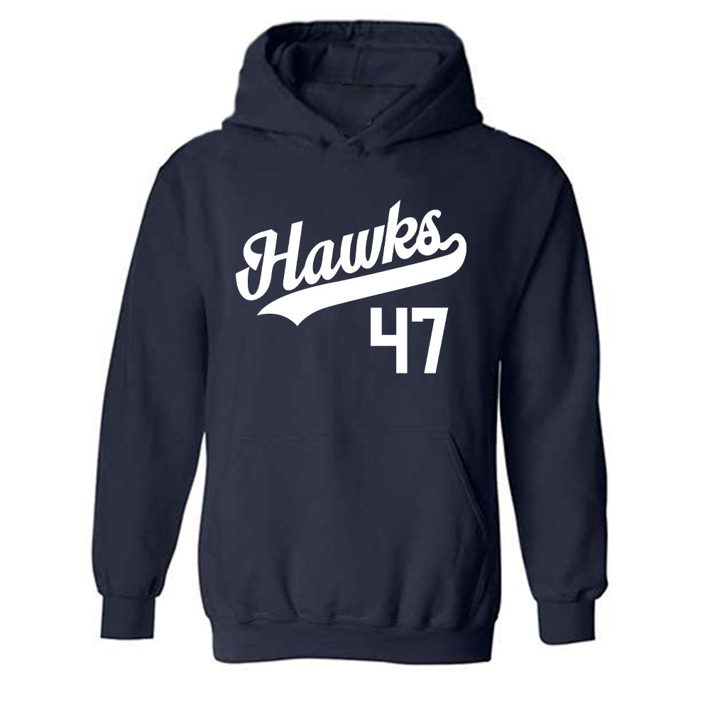 Monmouth - NCAA Baseball : Kyle Wenckus - Replica Shersey Hooded Sweatshirt-0