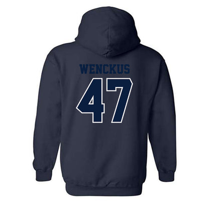 Monmouth - NCAA Baseball : Kyle Wenckus - Sports Shersey Hooded Sweatshirt-1