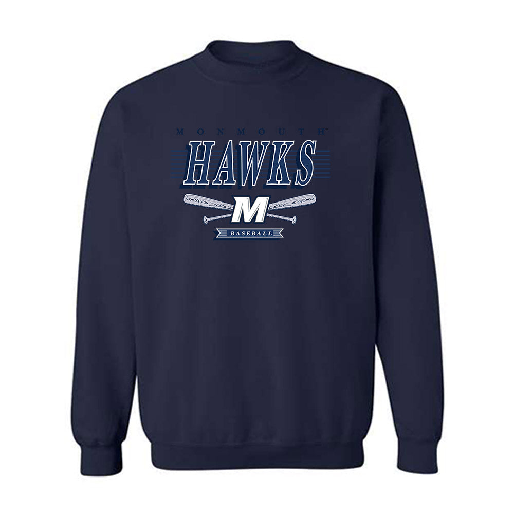 Monmouth - NCAA Baseball : Joseph Carucci - Sports Shersey Crewneck Sweatshirt-0