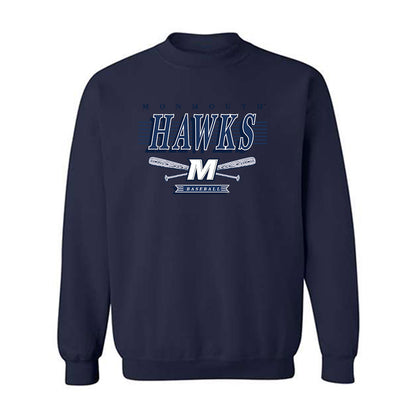 Monmouth - NCAA Baseball : Joseph Carucci - Sports Shersey Crewneck Sweatshirt-0