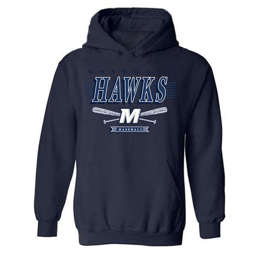 Monmouth - NCAA Baseball : Chase Brunner - Sports Shersey Hooded Sweatshirt-0