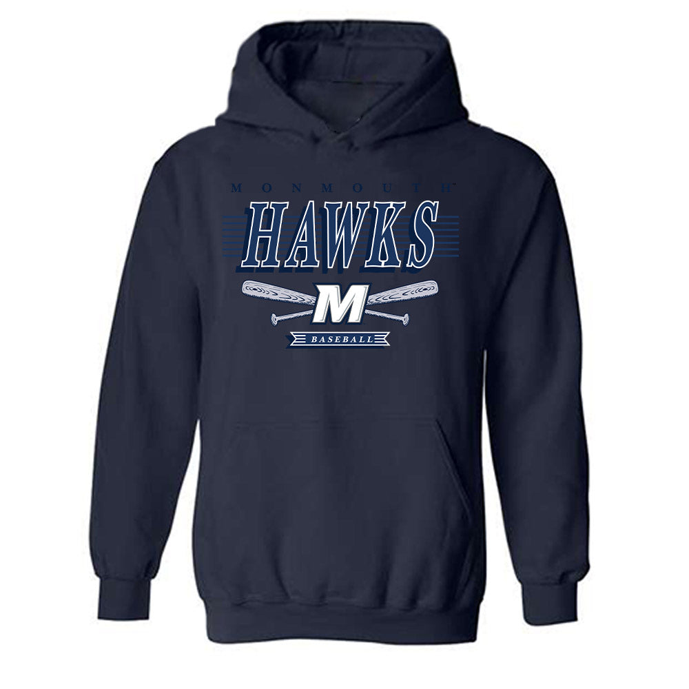Monmouth - NCAA Baseball : Matthew Rich - Sports Shersey Hooded Sweatshirt-0