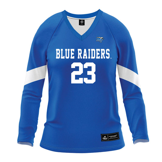 MTSU - NCAA Women's Volleyball : Kiera Booti - Blue Volleyball Jersey-0