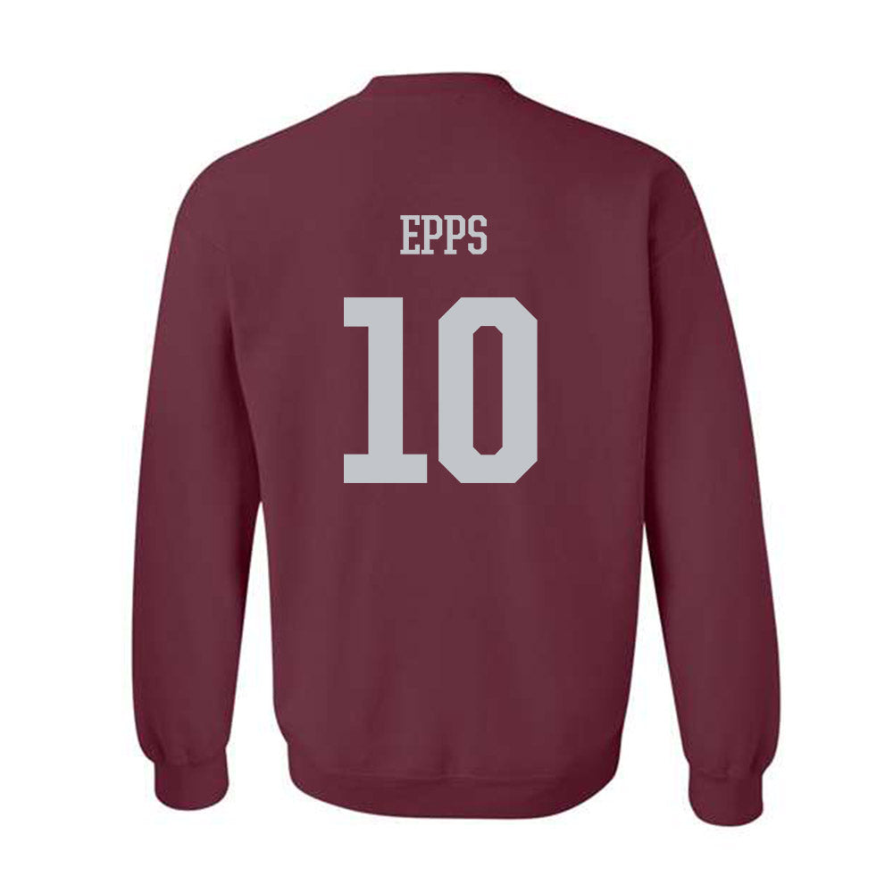 Mississippi State - NCAA Men's Basketball : Jayden Epps - Sports Shersey Crewneck Sweatshirt-1