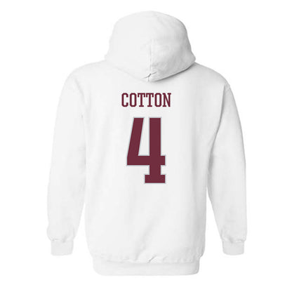 Mississippi State - NCAA Football : Zayion Cotton - Sports Shersey Hooded Sweatshirt-1