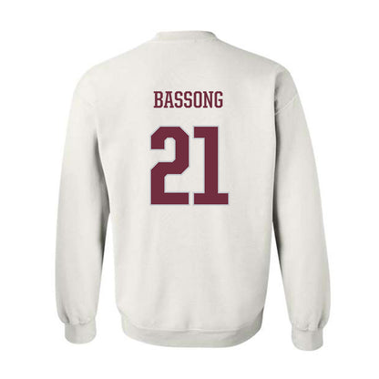 Mississippi State - NCAA Men's Basketball : Thomas Bassong - Sports Shersey Crewneck Sweatshirt-1