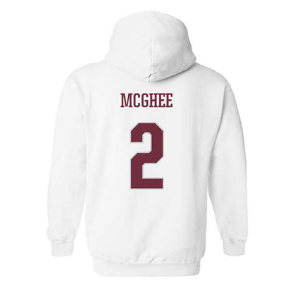 Mississippi State - NCAA Men's Basketball : Jaborri Mcghee - Sports Shersey Hooded Sweatshirt-1
