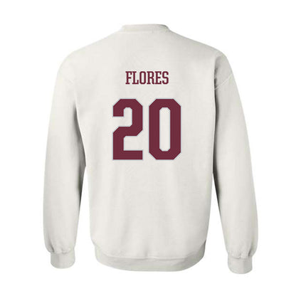 Mississippi State - NCAA Women's Basketball : Andrea Flores - Sports Shersey Crewneck Sweatshirt-1