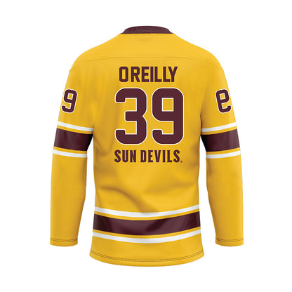 Arizona State - NCAA Men's Ice Hockey : Ryan O'Reilly - Gold Hockey Jersey-1