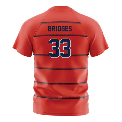 Syracuse - NCAA Women's Soccer : Bree Bridges - Red Soccer Jersey-1