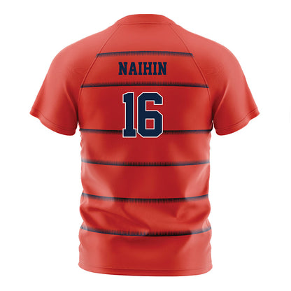 Syracuse - NCAA Women's Soccer : Leda Naihin - Red Soccer Jersey-1