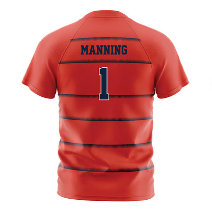 Syracuse - NCAA Women's Soccer : Margaret Manning - Red Soccer Jersey-1