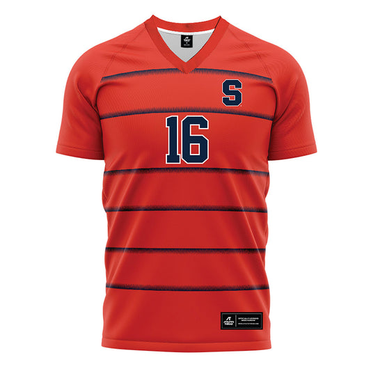 Syracuse - NCAA Women's Soccer : Leda Naihin - Red Soccer Jersey-0