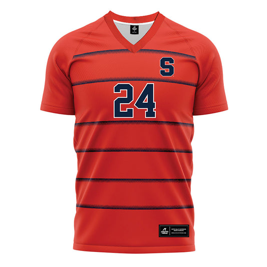 Syracuse - NCAA Women's Soccer : Ella Burkholder - Red Soccer Jersey-0