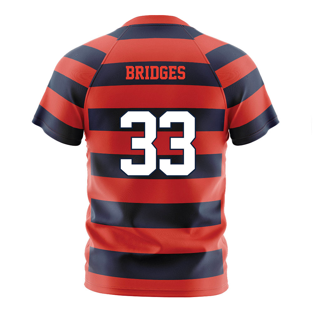 Syracuse - NCAA Women's Soccer : Bree Bridges - Striped Soccer Jersey-1