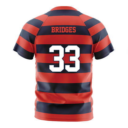 Syracuse - NCAA Women's Soccer : Bree Bridges - Striped Soccer Jersey-1
