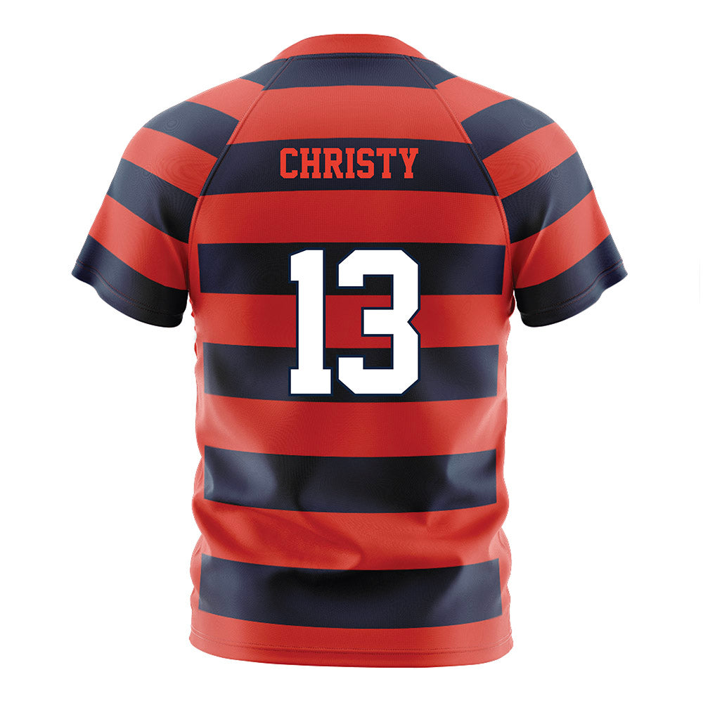 Syracuse - NCAA Women's Soccer : Lauren Christy - Striped Soccer Jersey-1