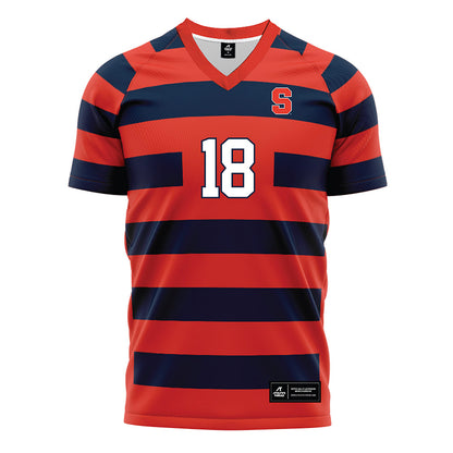 Syracuse - NCAA Women's Soccer : Olivia Bozzo - Striped Soccer Jersey-0