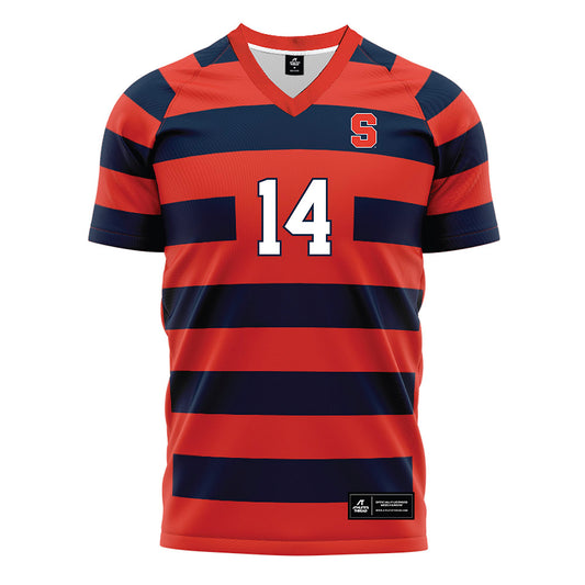 Syracuse - NCAA Women's Soccer : Natalie Magnotta - Striped Soccer Jersey-0