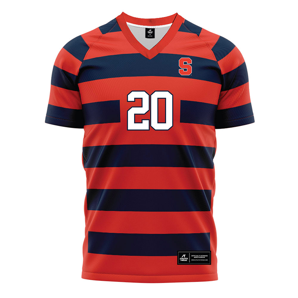 Syracuse - NCAA Women's Soccer : Emma Klein - Striped Soccer Jersey-0