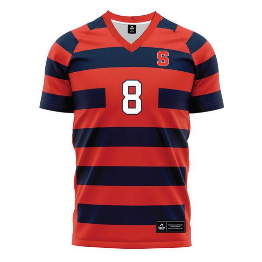 Syracuse - NCAA Women's Soccer : Madilyn Wright - Striped Soccer Jersey-0