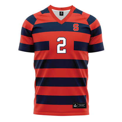 Syracuse - NCAA Women's Soccer : Julia Arbelaez - Striped Soccer Jersey-0