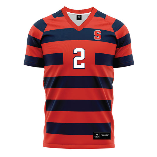 Syracuse - NCAA Women's Soccer : Julia Arbelaez - Striped Soccer Jersey-0