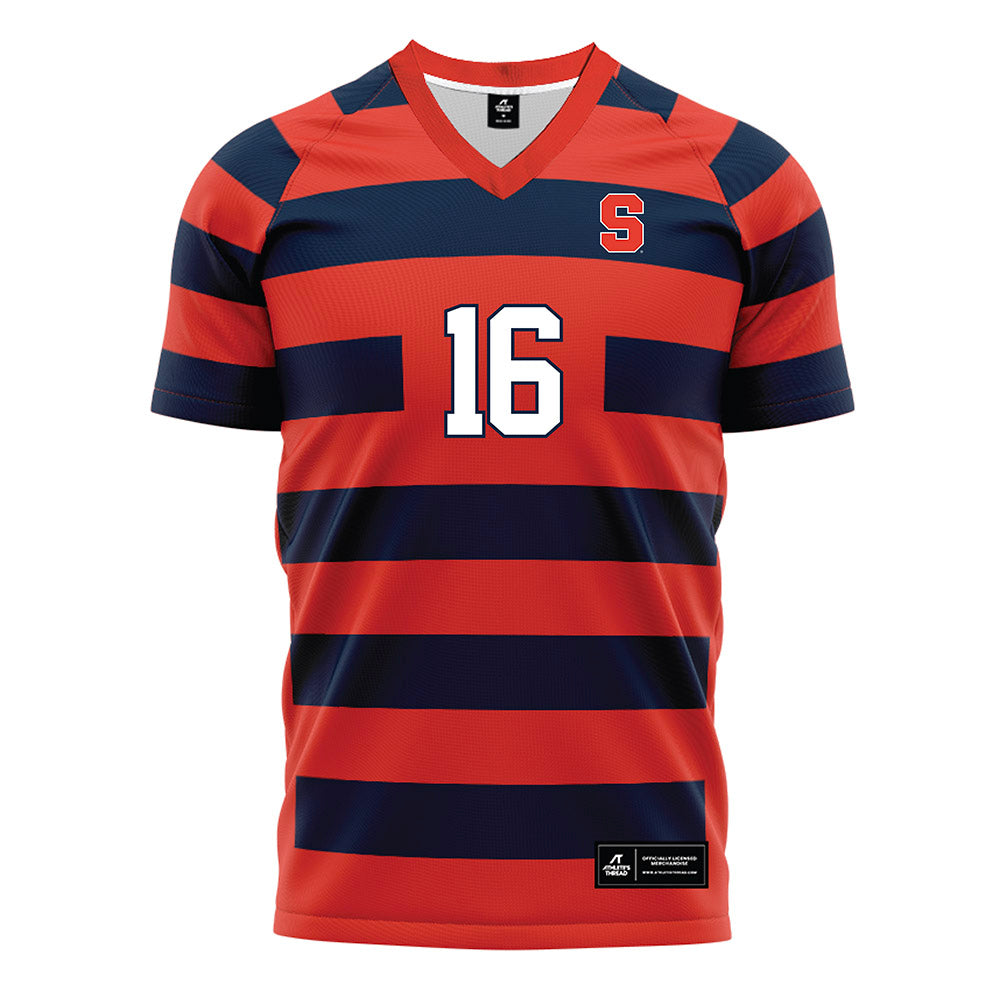 Syracuse - NCAA Women's Soccer : Leda Naihin - Striped Soccer Jersey-0