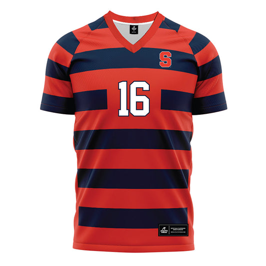 Syracuse - NCAA Women's Soccer : Leda Naihin - Striped Soccer Jersey-0