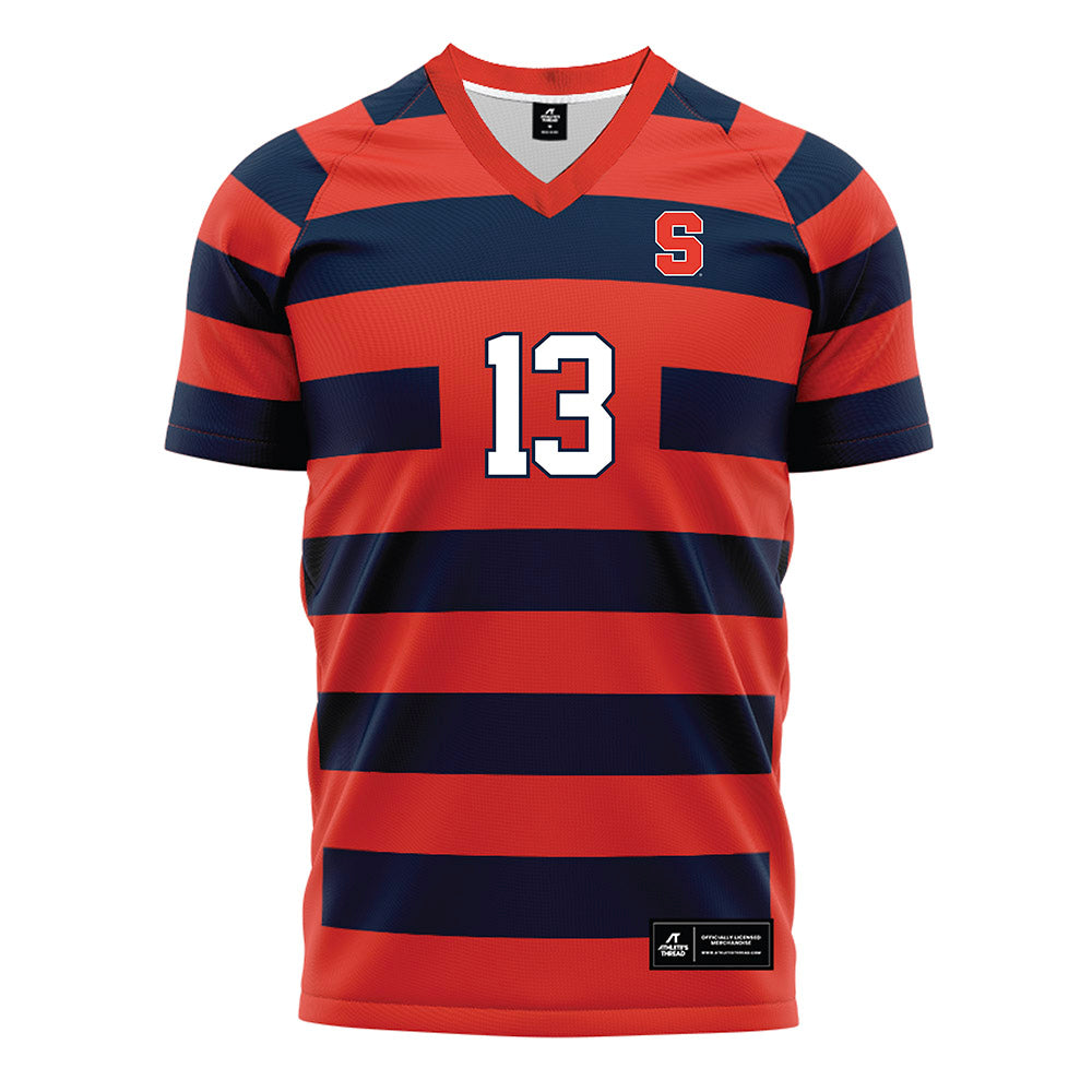 Syracuse - NCAA Women's Soccer : Lauren Christy - Striped Soccer Jersey-0