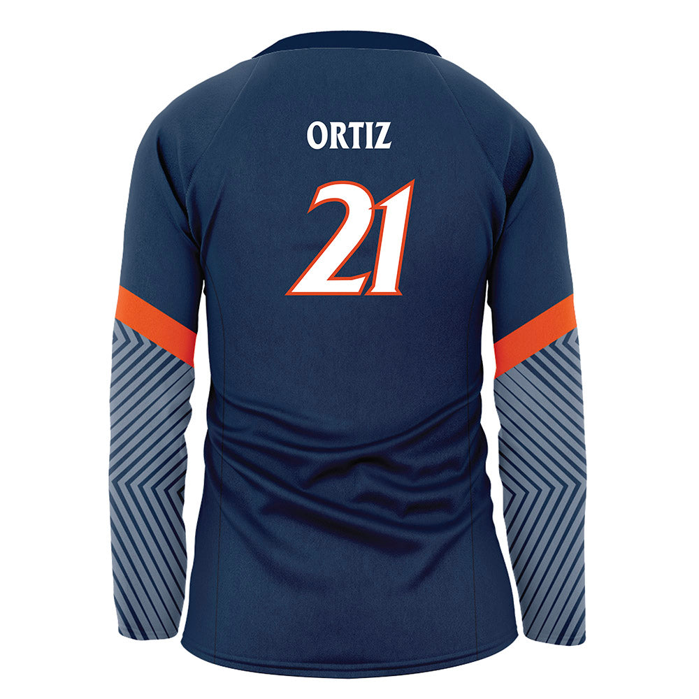 UTSA - NCAA Women's Volleyball : Valeria Ortiz - Navy Volleyball Jersey-1