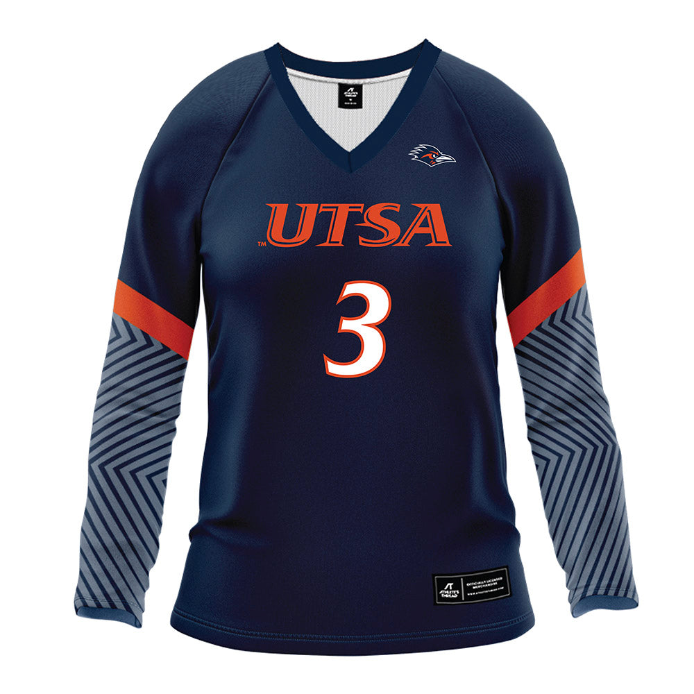 UTSA - NCAA Women's Volleyball : Alyssa Manitzas - Navy Volleyball Jersey-0