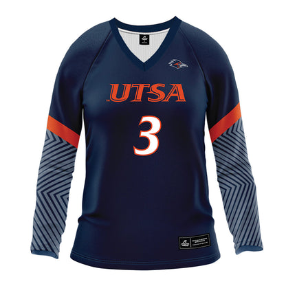 UTSA - NCAA Women's Volleyball : Alyssa Manitzas - Navy Volleyball Jersey-0