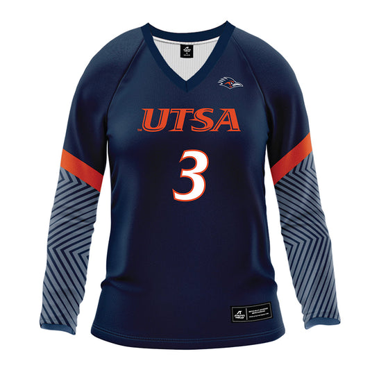 UTSA - NCAA Women's Volleyball : Alyssa Manitzas - Navy Volleyball Jersey-0