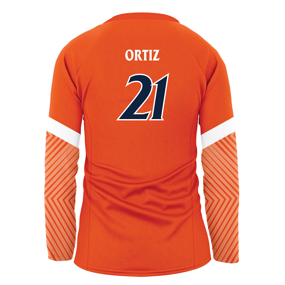 UTSA - NCAA Women's Volleyball : Valeria Ortiz - Orange Volleyball Jersey-1
