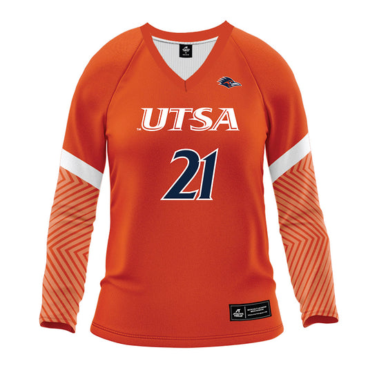UTSA - NCAA Women's Volleyball : Valeria Ortiz - Orange Volleyball Jersey-0