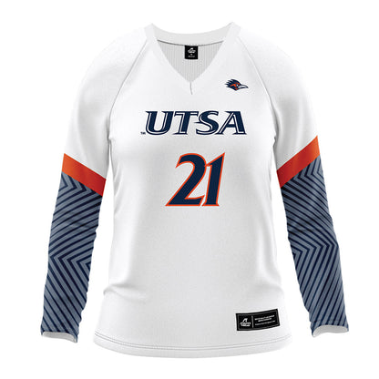 UTSA - NCAA Women's Volleyball : Valeria Ortiz - White Volleyball Jersey-0